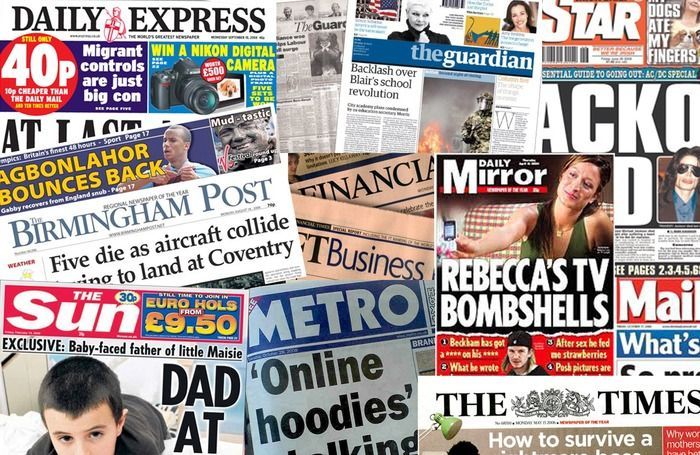 газеты, Британия, заголовки, СМИ, информация
